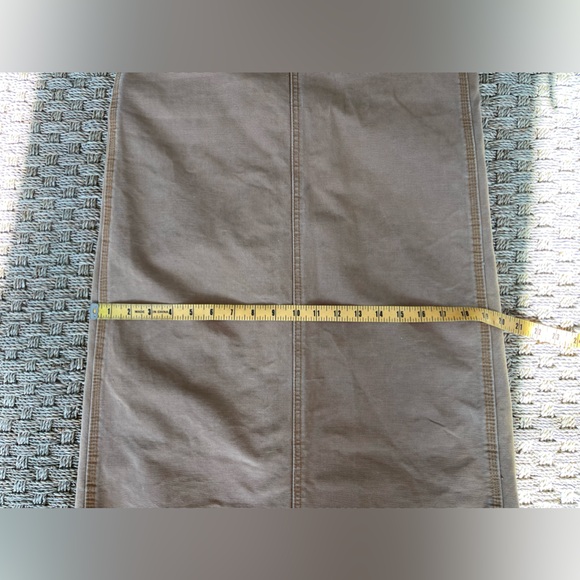 Vintage Ralph Lauren Polo Jeans Co. tan khaki carpenter maxi skirt 100% cotton - Picture 8 of 13